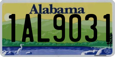 AL license plate 1AL9031
