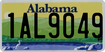 AL license plate 1AL9049