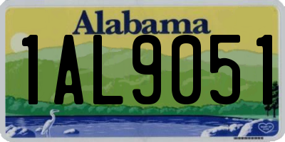 AL license plate 1AL9051