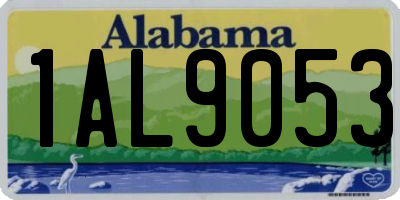 AL license plate 1AL9053