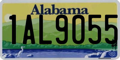 AL license plate 1AL9055