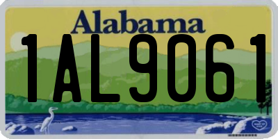 AL license plate 1AL9061