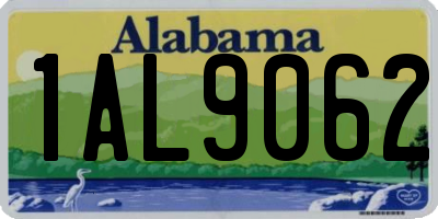 AL license plate 1AL9062