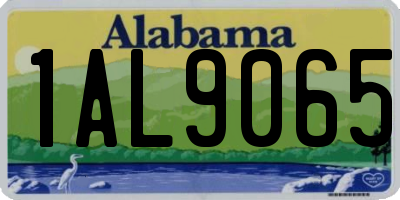 AL license plate 1AL9065