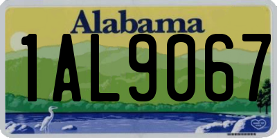 AL license plate 1AL9067