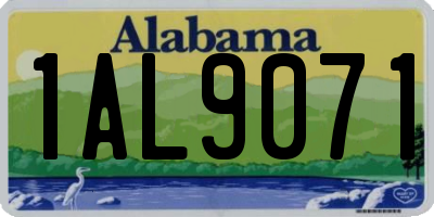 AL license plate 1AL9071