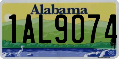 AL license plate 1AL9074