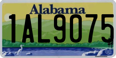 AL license plate 1AL9075