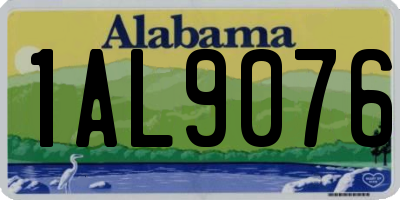 AL license plate 1AL9076
