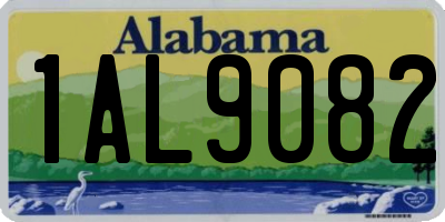 AL license plate 1AL9082