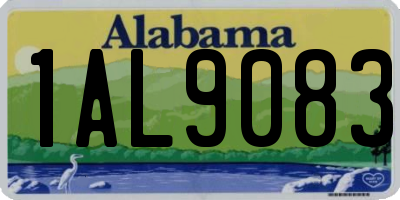 AL license plate 1AL9083