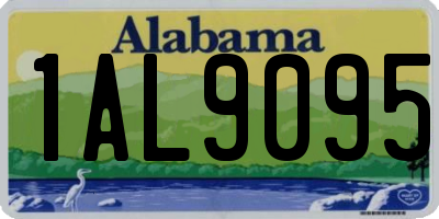 AL license plate 1AL9095