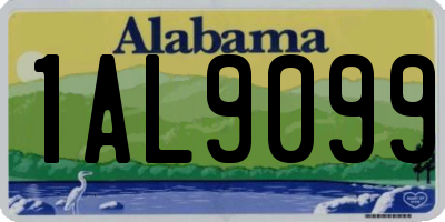 AL license plate 1AL9099