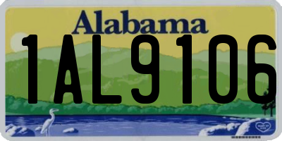 AL license plate 1AL9106