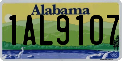 AL license plate 1AL9107