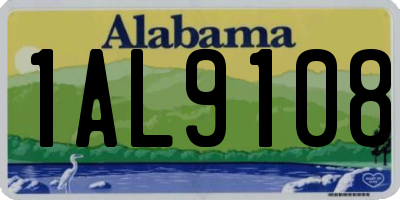 AL license plate 1AL9108