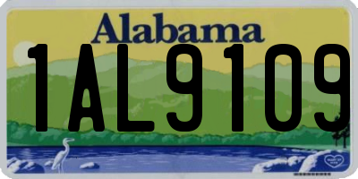 AL license plate 1AL9109