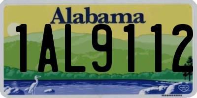 AL license plate 1AL9112