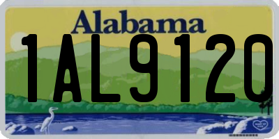 AL license plate 1AL9120