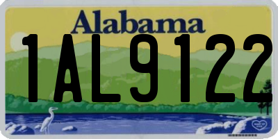 AL license plate 1AL9122