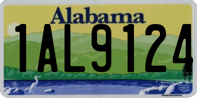 AL license plate 1AL9124