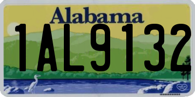 AL license plate 1AL9132