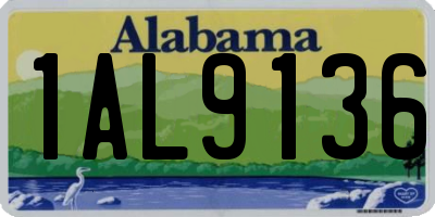 AL license plate 1AL9136