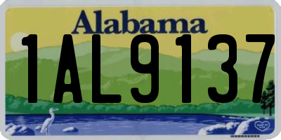 AL license plate 1AL9137