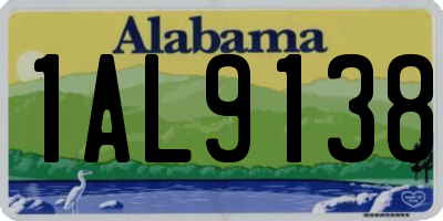 AL license plate 1AL9138