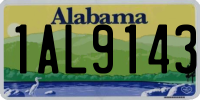 AL license plate 1AL9143