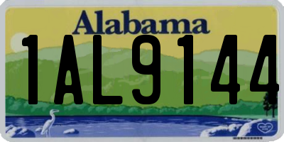 AL license plate 1AL9144