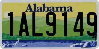 AL license plate 1AL9149
