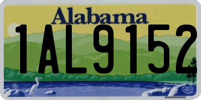 AL license plate 1AL9152