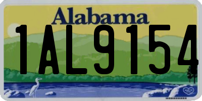 AL license plate 1AL9154