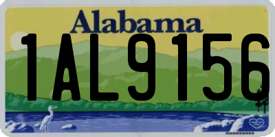 AL license plate 1AL9156