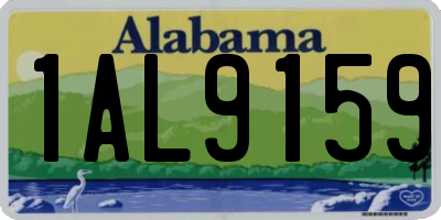 AL license plate 1AL9159