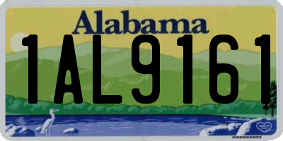 AL license plate 1AL9161