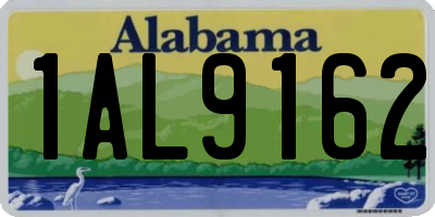 AL license plate 1AL9162