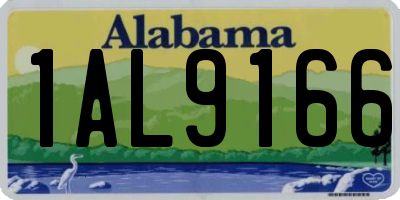 AL license plate 1AL9166