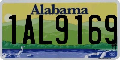AL license plate 1AL9169