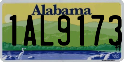 AL license plate 1AL9173