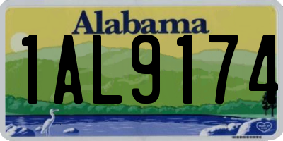 AL license plate 1AL9174