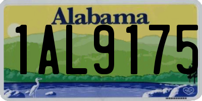 AL license plate 1AL9175