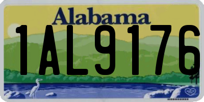 AL license plate 1AL9176