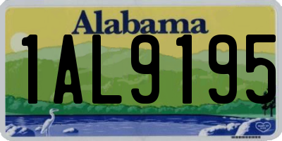 AL license plate 1AL9195
