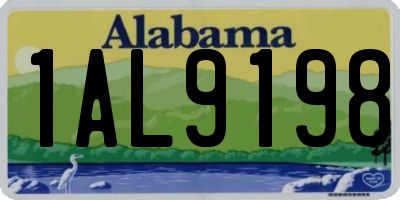 AL license plate 1AL9198