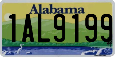 AL license plate 1AL9199