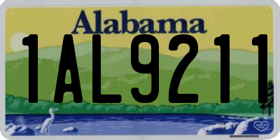 AL license plate 1AL9211