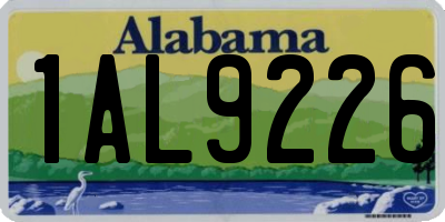 AL license plate 1AL9226