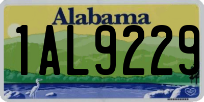 AL license plate 1AL9229